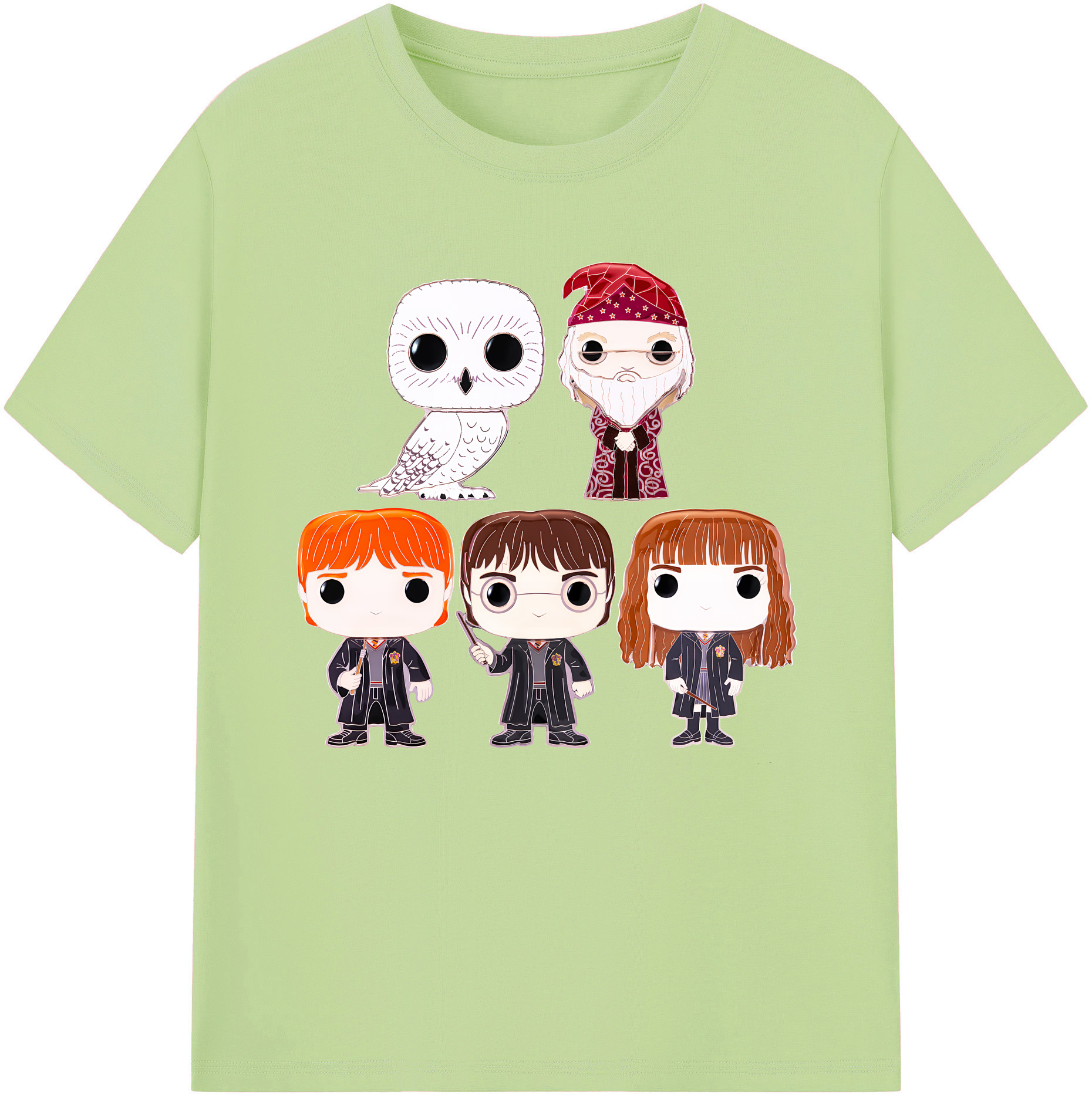 （画像用） Harry Potter ハリー・ポッターシリーズ 綿100％半袖Tシャツ（フロントプリント）